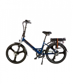 elektrische vouwfiets scamper s400 xl matblauw