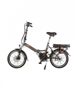 elektrische vouwfiets scamper s600 matgrijs midden